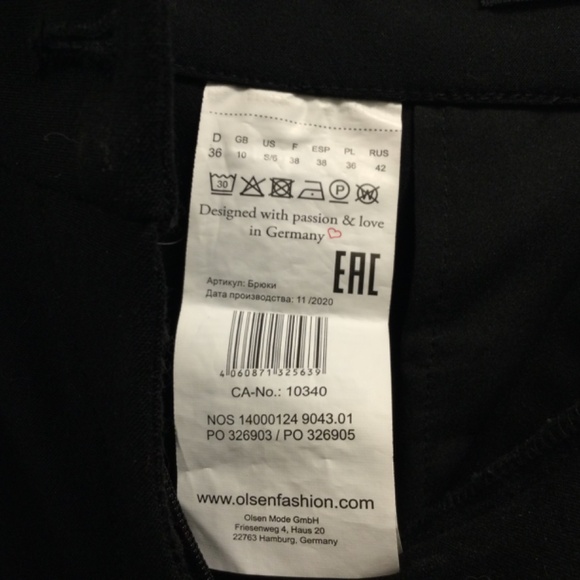 Beautiful Womens Black Trouser, Olsen of Germany - Picture 8 of 9